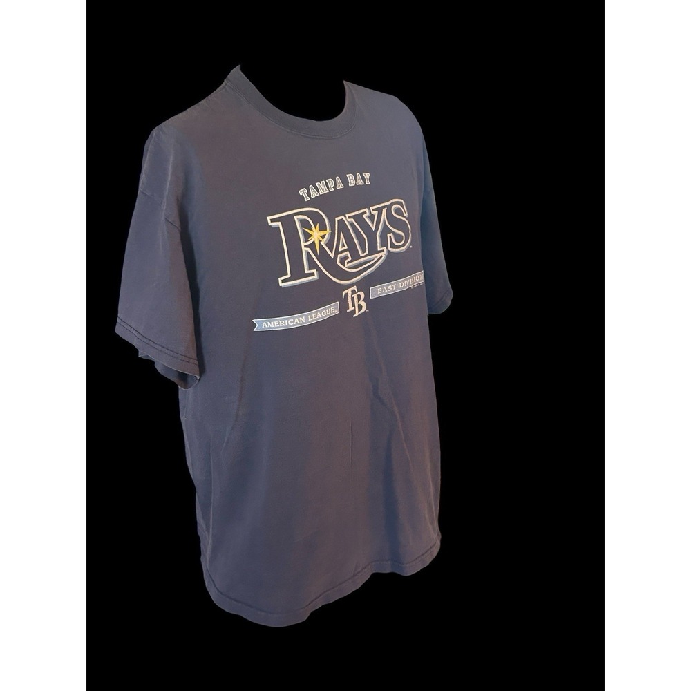 Tampa Bay Rays Men's Large T-Shirt MLB Genuine Merchandise Navy Blue - Picture 3 of 6
